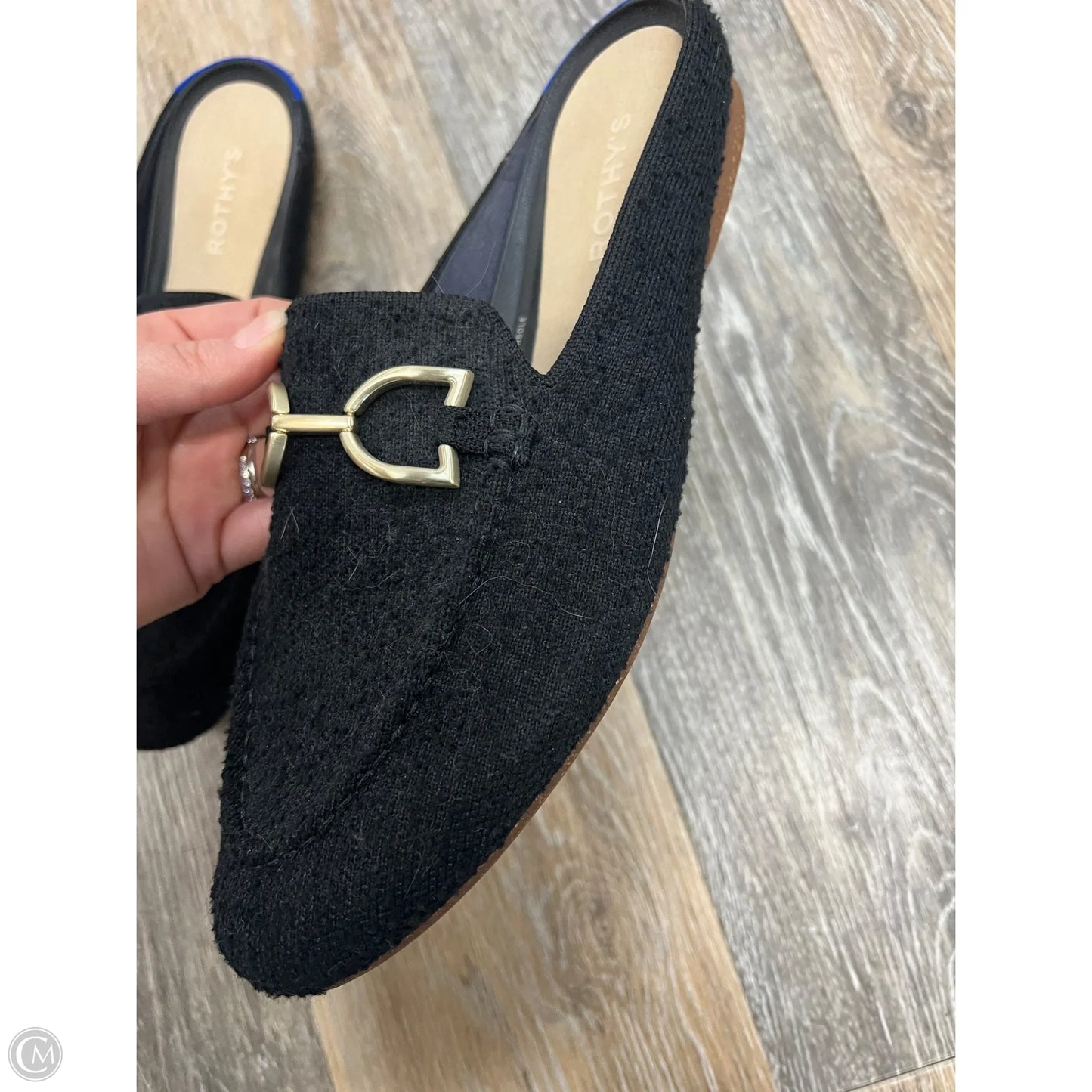 Shoes Flats By Rothys In Black, Size: 9.5