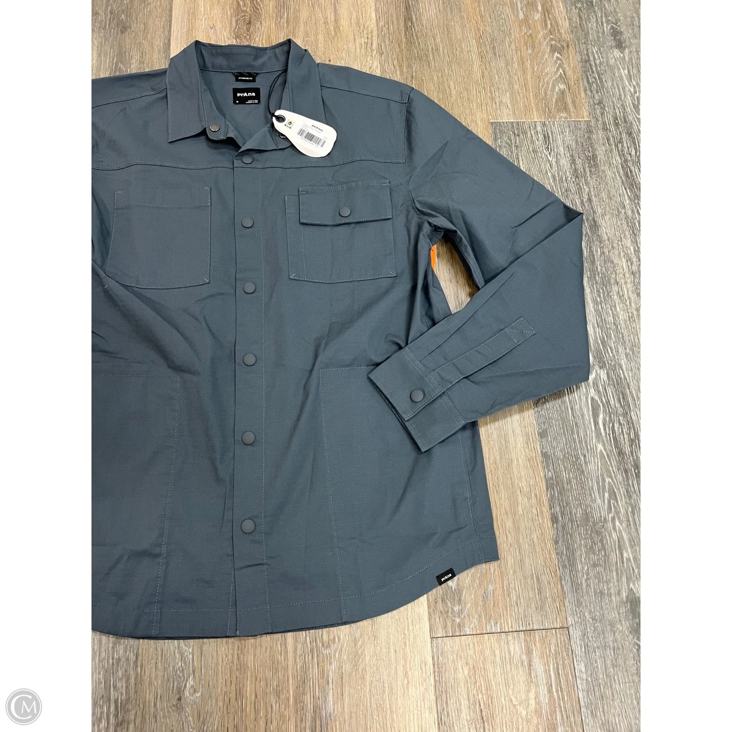 Blouse Long Sleeve By Prana In Blue, Size: M