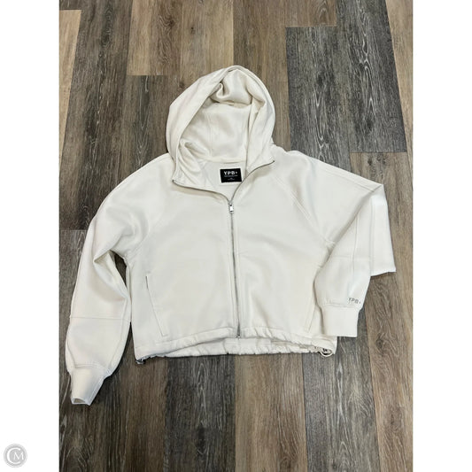 Athletic Jacket By Ypb In White, Size: Xs