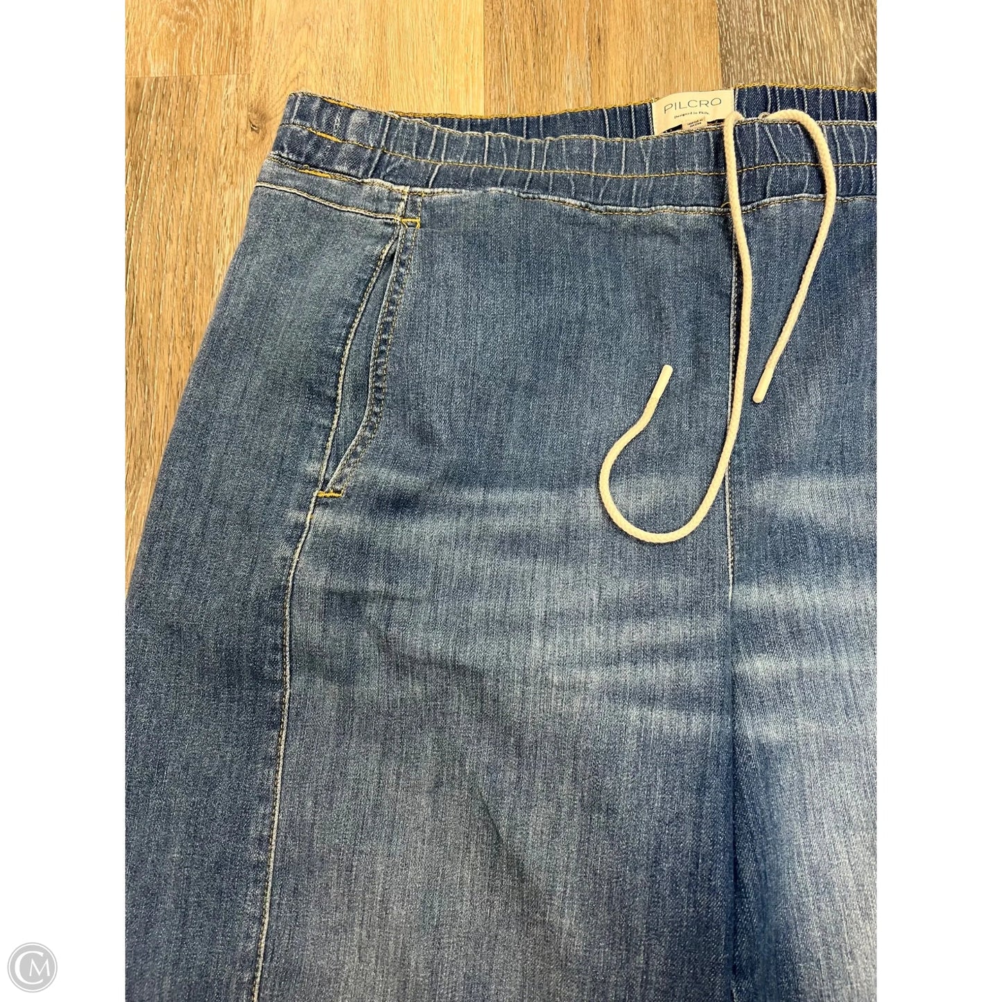 Jeans Cropped By Pilcro In Blue Denim, Size: Xlp
