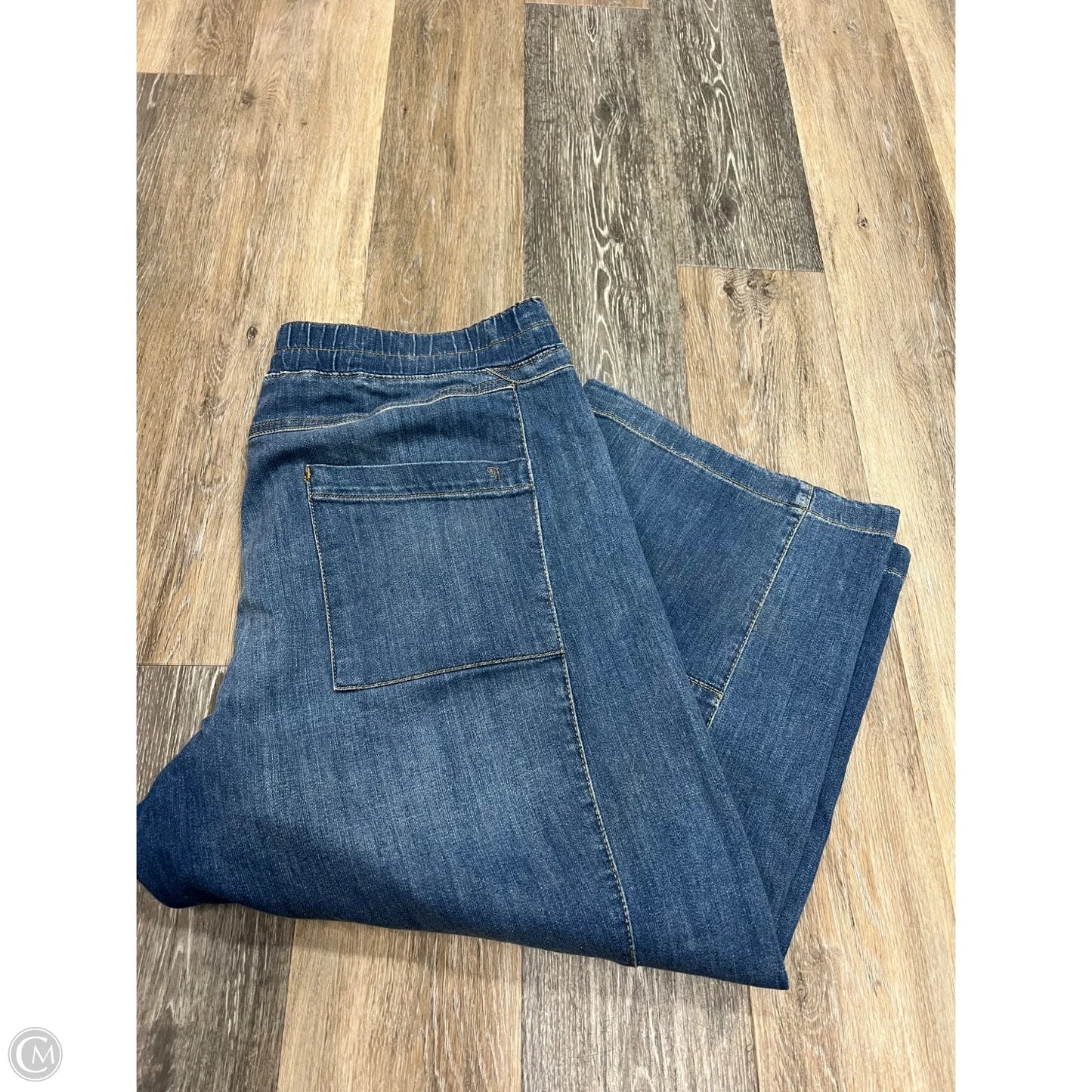 Jeans Cropped By Pilcro In Blue Denim, Size: Xlp