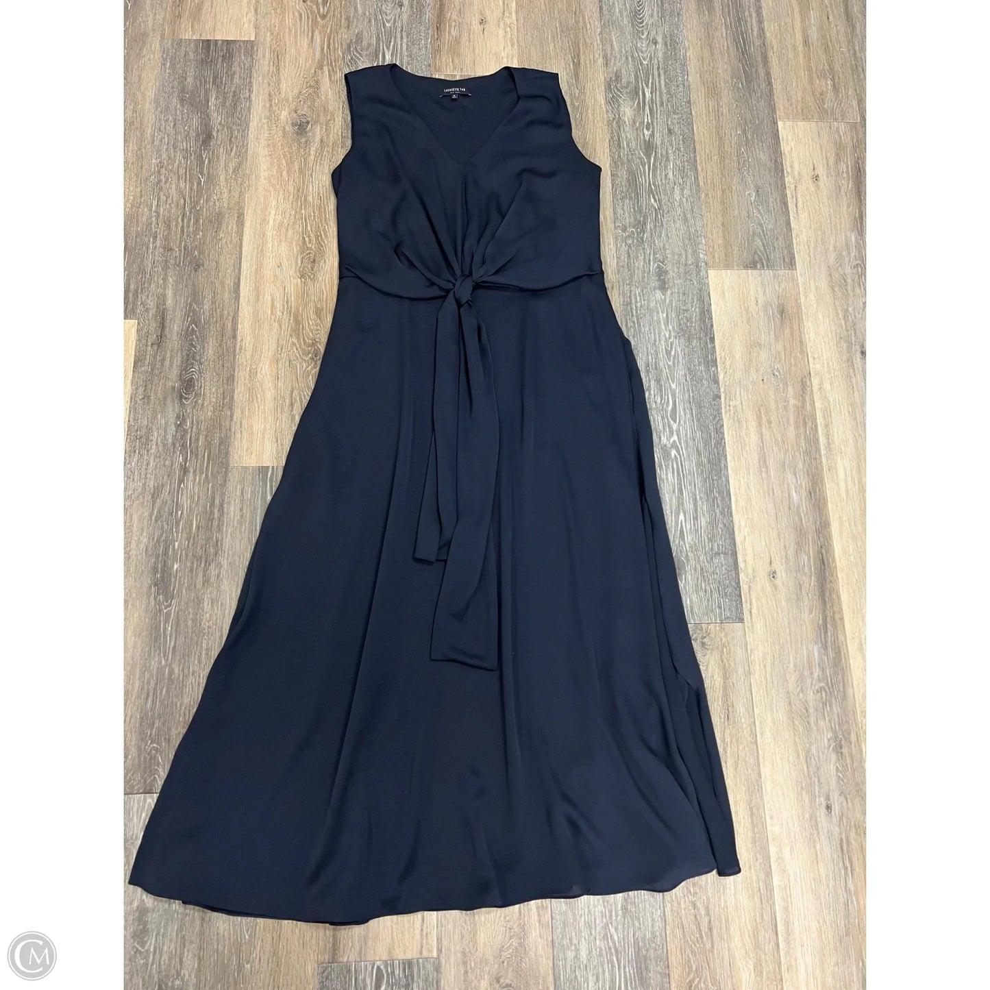Dress Designer By Lafayette 148 In Navy, Size: 10