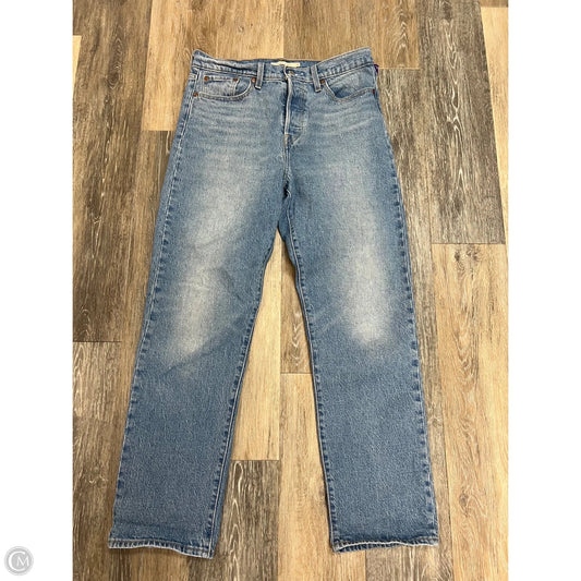Jeans Straight By Levis In Blue Denim, Size: 8/29