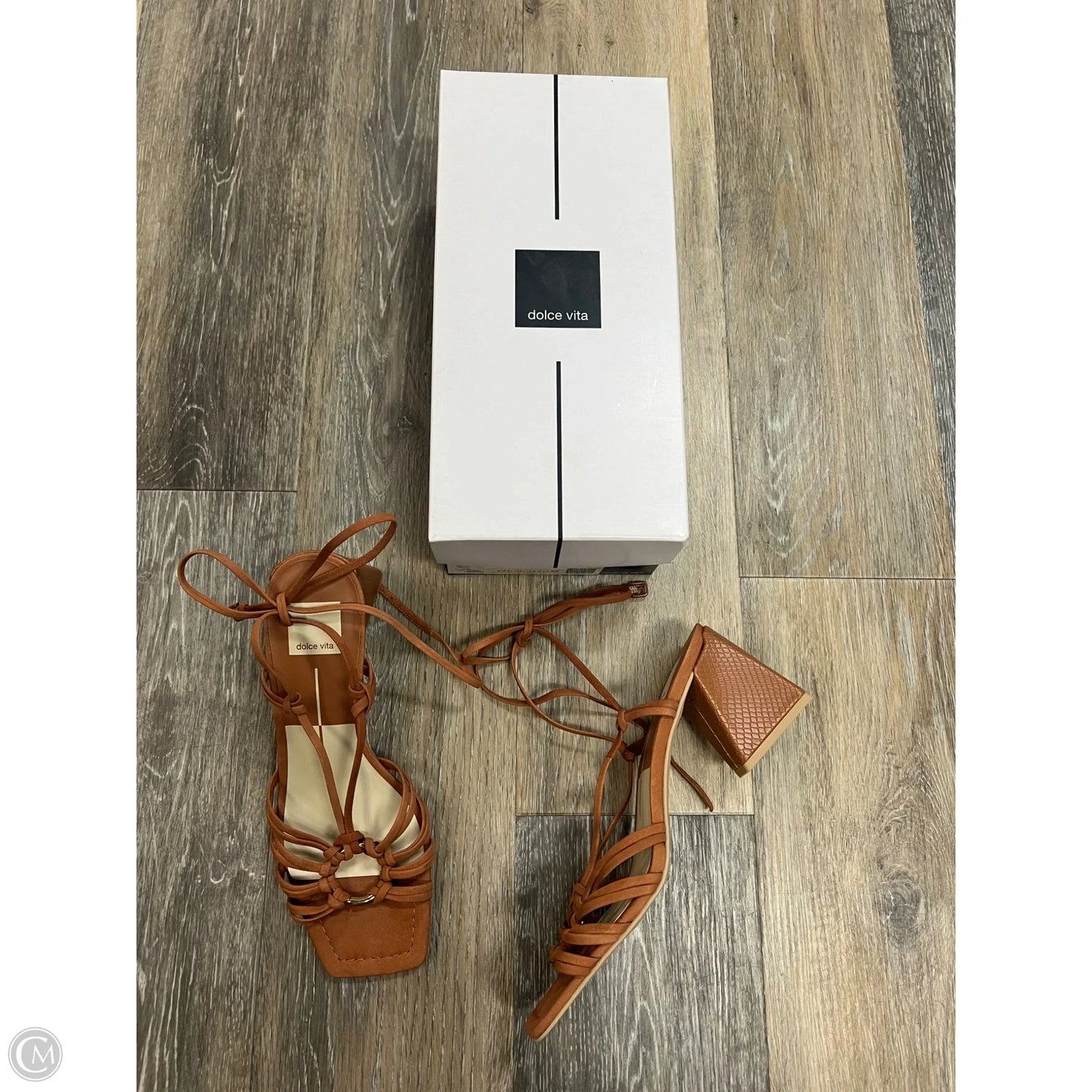 Sandals Heels Block By Dolce Vita In Brown, Size: 8.5