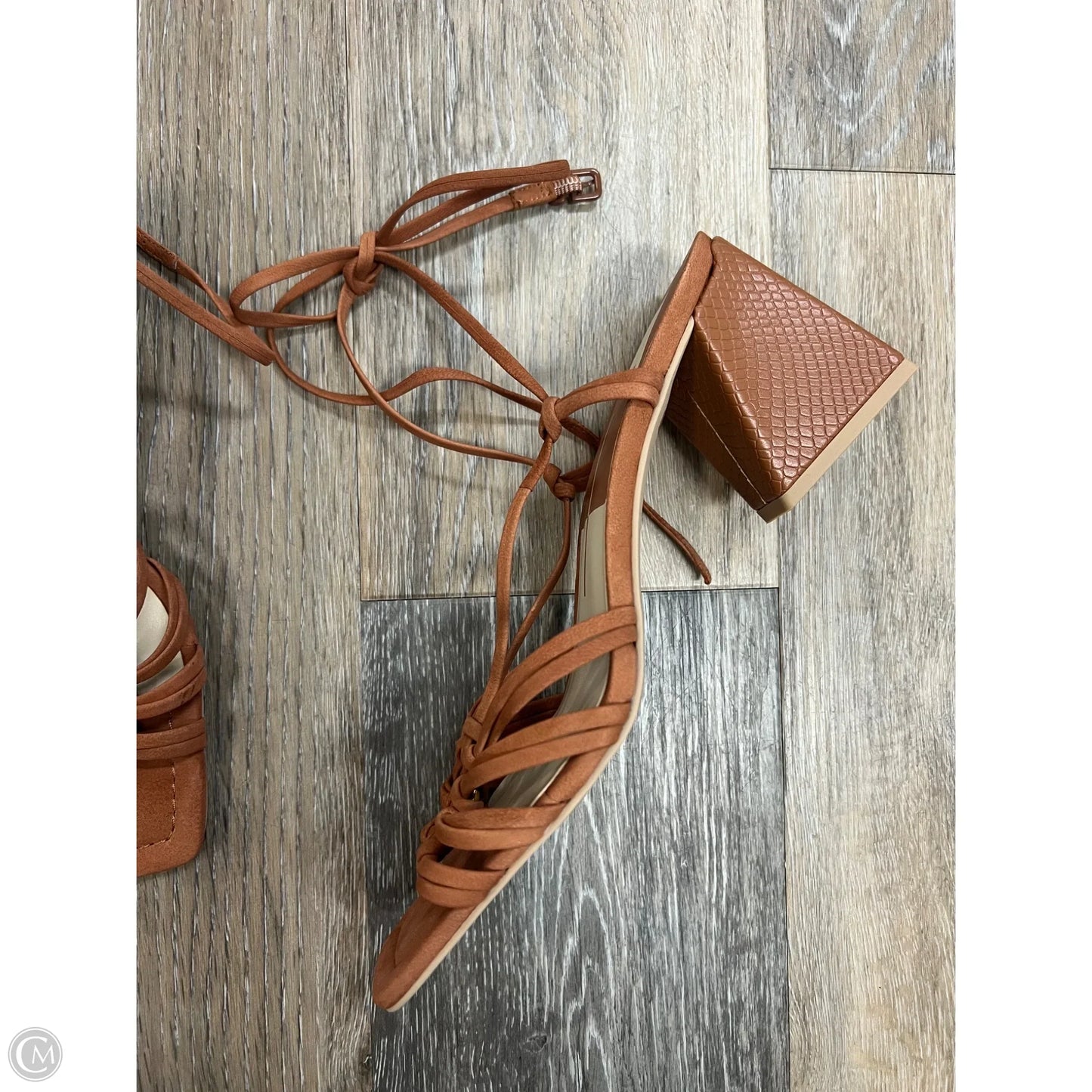 Sandals Heels Block By Dolce Vita In Brown, Size: 8.5