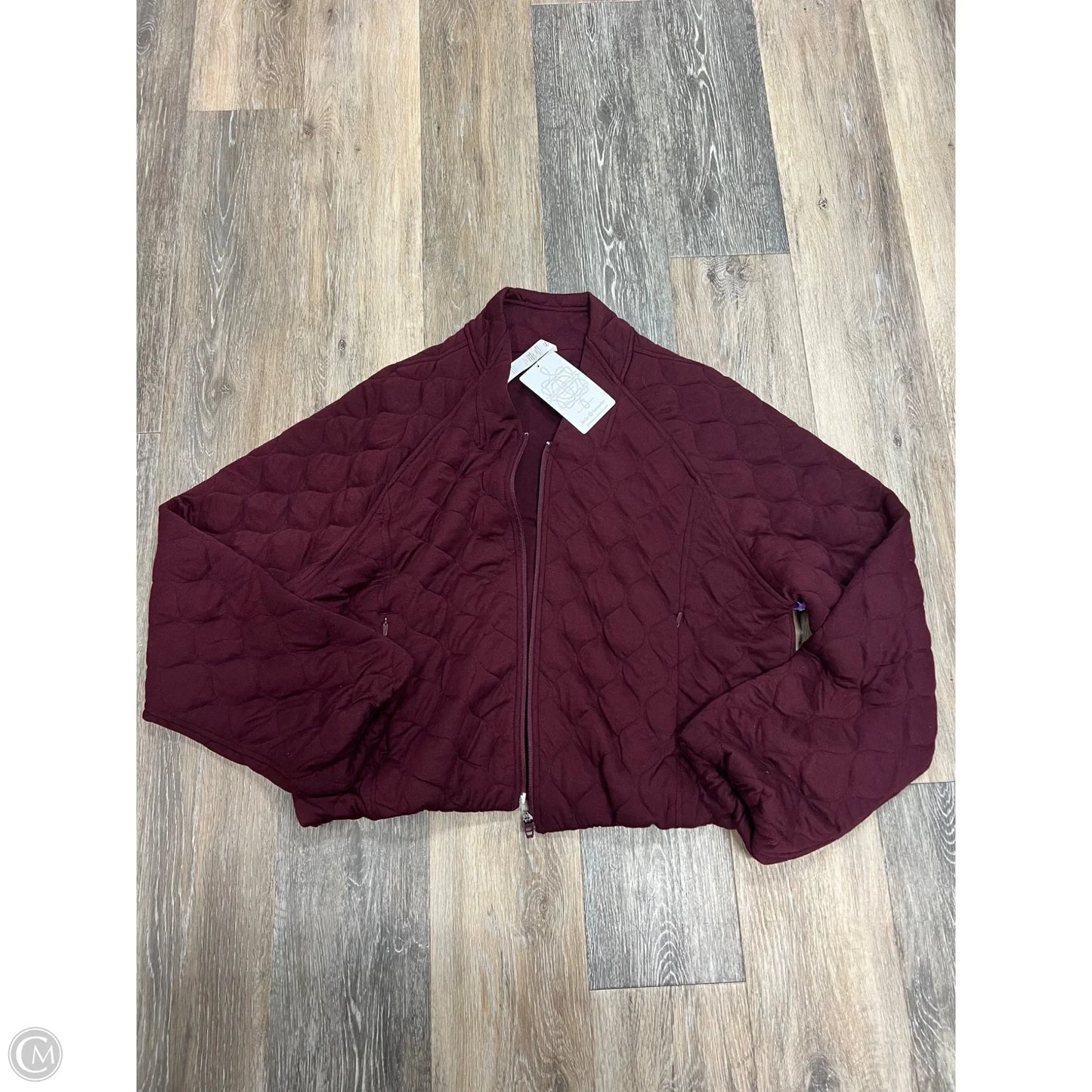 Jacket Puffer & Quilted By Rae Mode In Purple, Size: S