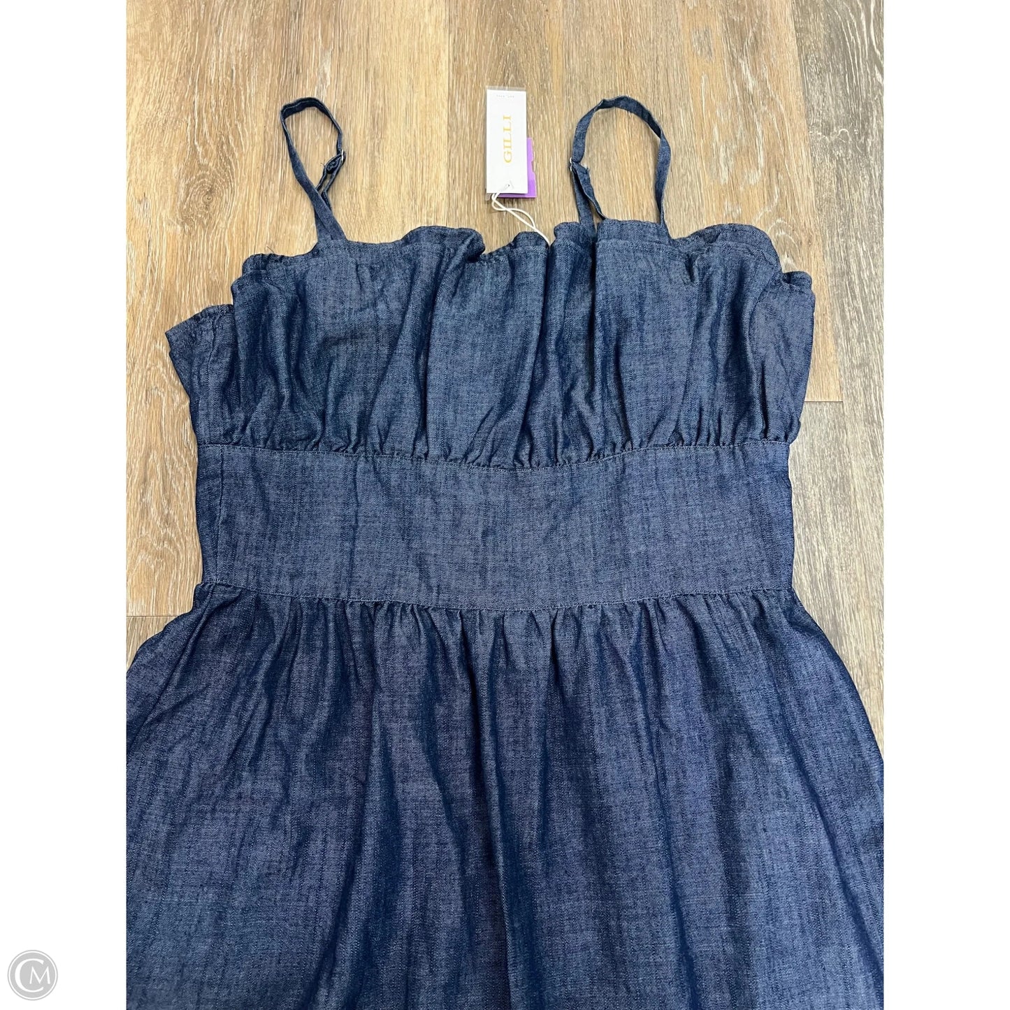Dress Casual Maxi By Gilli In Blue Denim, Size: L