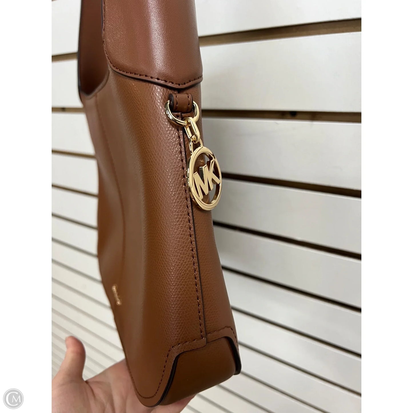 Handbag Leather By Michael By Michael Kors, Size: Medium