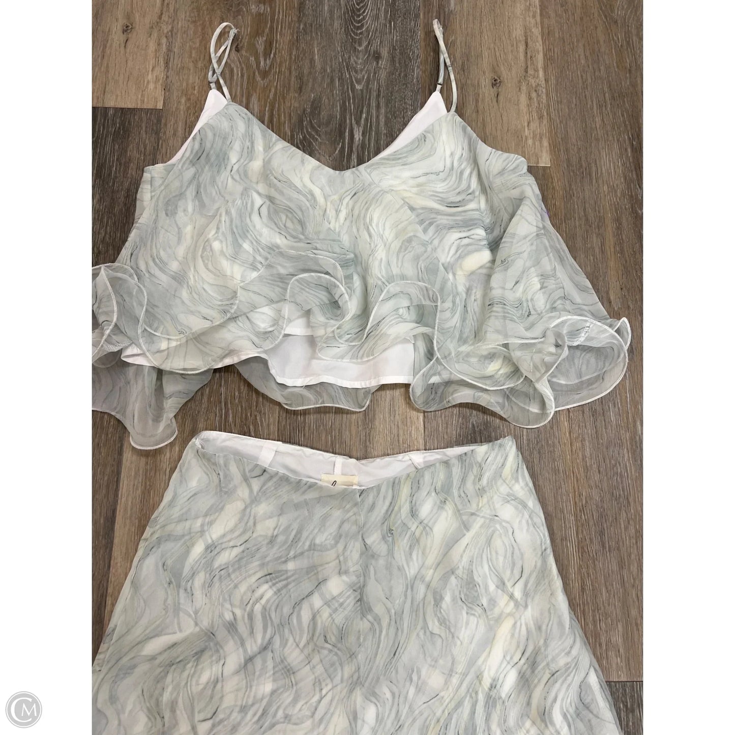 Pants Set 2pc By Lena In Grey, Size: S