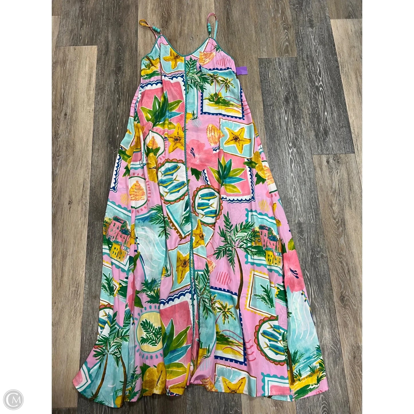 Dress Casual Maxi By True Destination In Tropical Print, Size: Xs