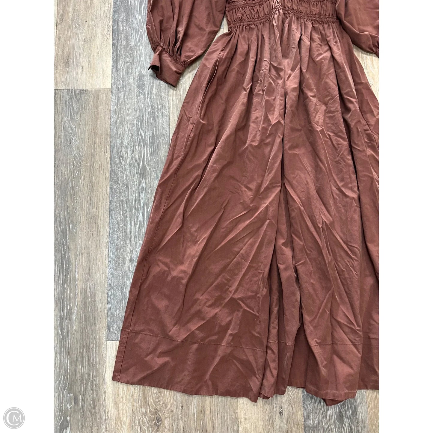 Dress Casual Maxi By Young Fabulous & Broke In Brown, Size: S