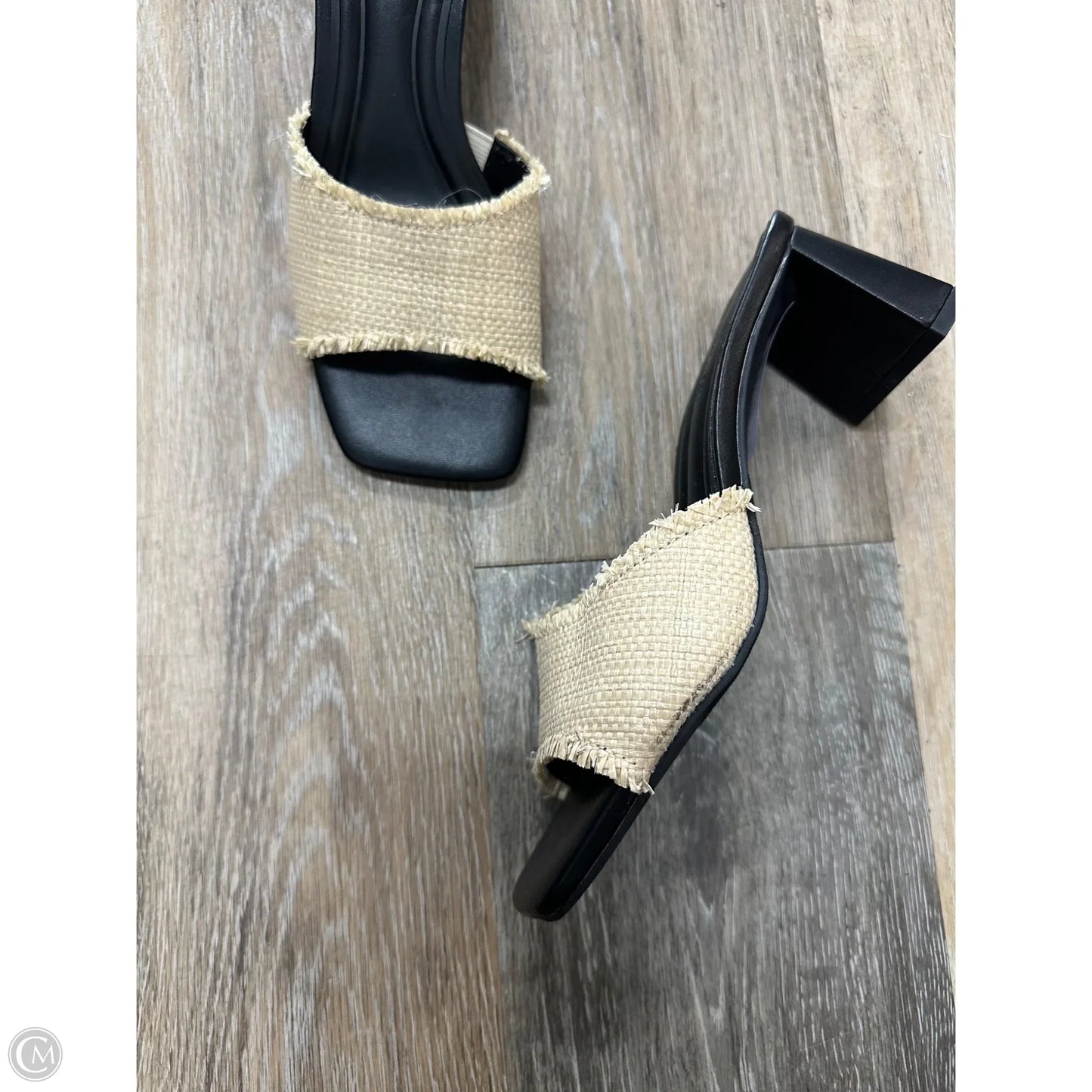 Sandals Heels Kitten By Open Edit In Black, Size: 5.5