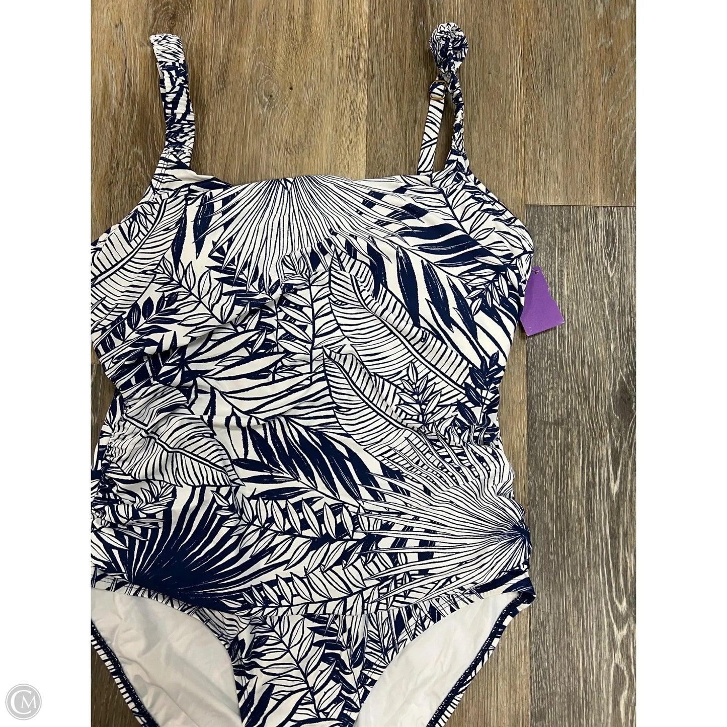 Swimsuit By Jantzen In Blue & White, Size: 16