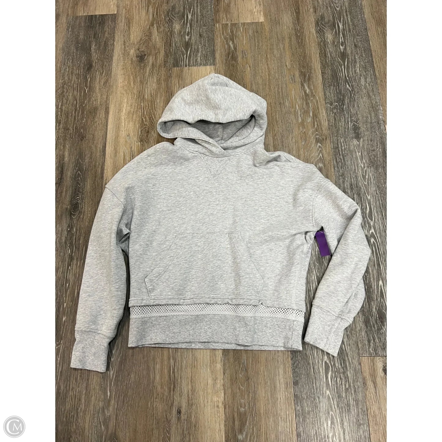 Athletic Sweatshirt Hoodie By Lululemon In Grey, Size: 4