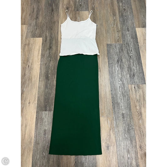 Dress Designer By Staud In Green & White, Size: S