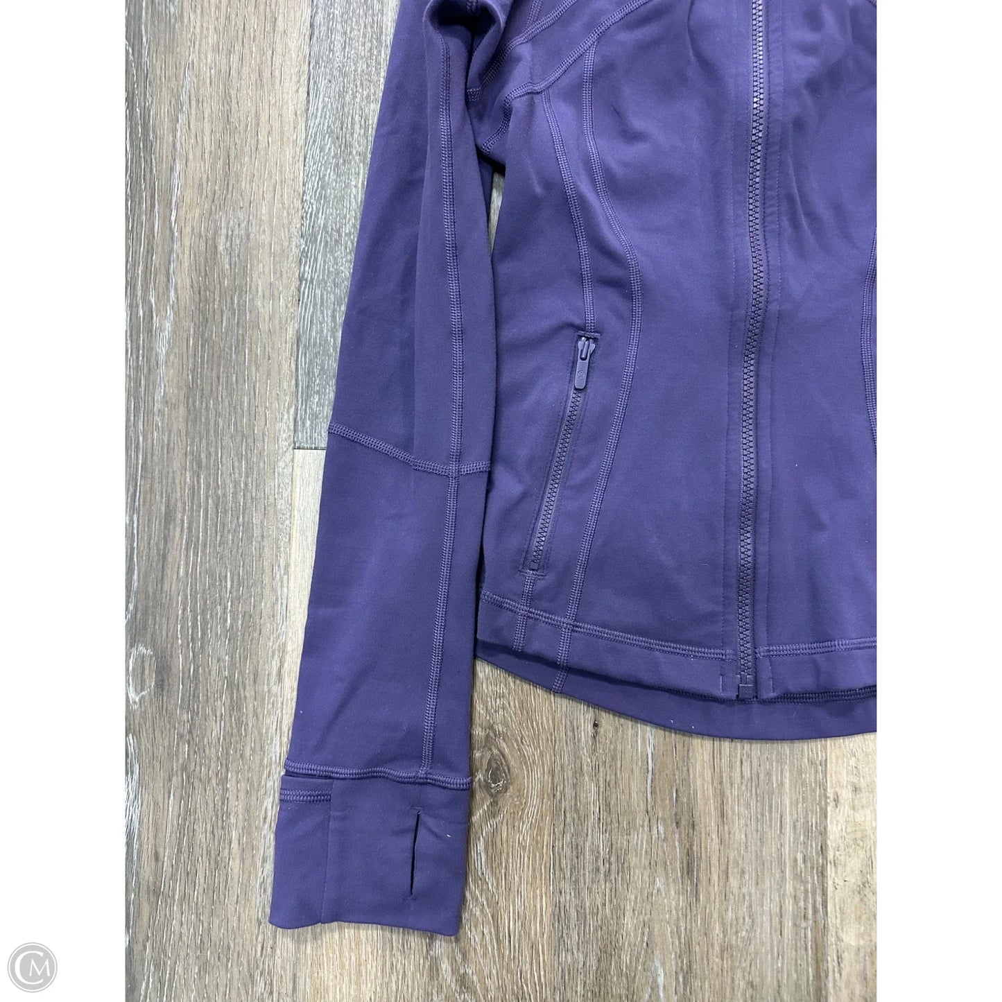 Athletic Jacket By Lululemon In Purple, Size: 4