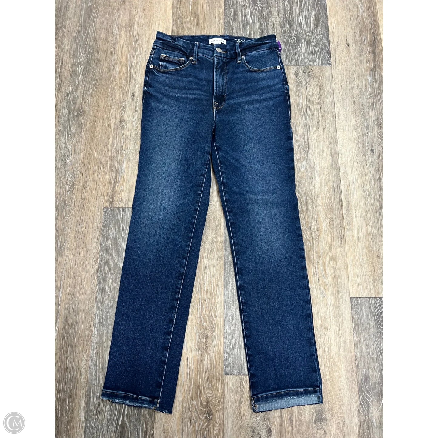 Jeans Boot Cut By Good American In Blue Denim, Size: 4/27