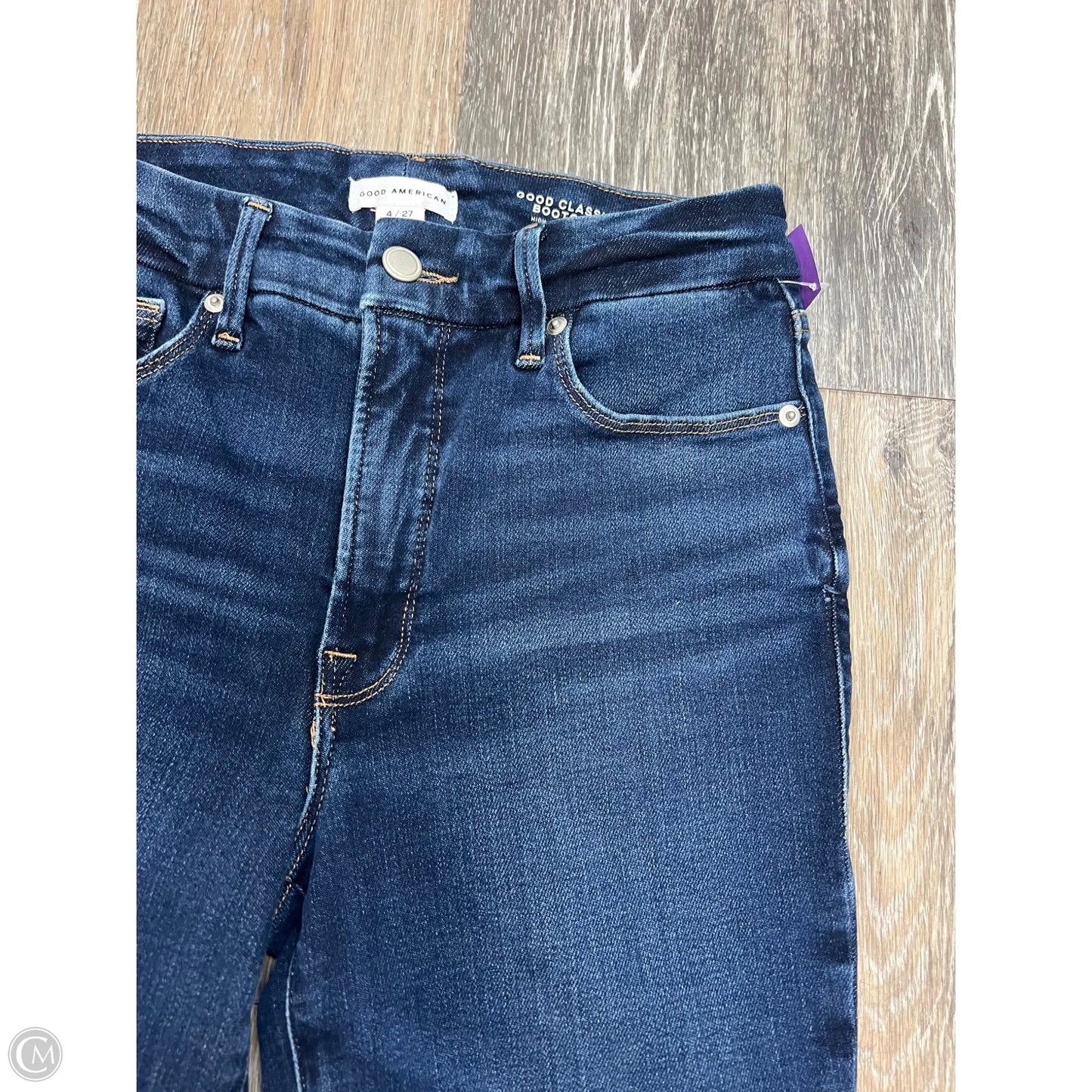 Jeans Boot Cut By Good American In Blue Denim, Size: 4/27