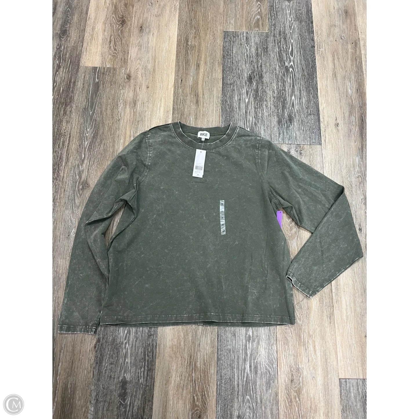 Top Long Sleeve By Bke In Green, Size: M