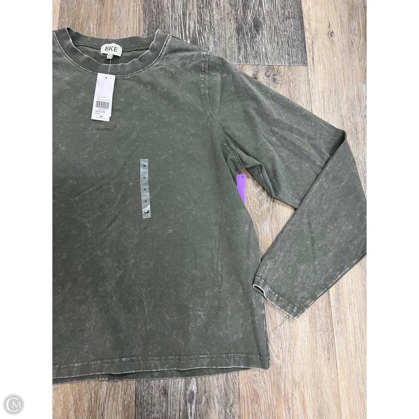Top Long Sleeve By Bke In Green, Size: M