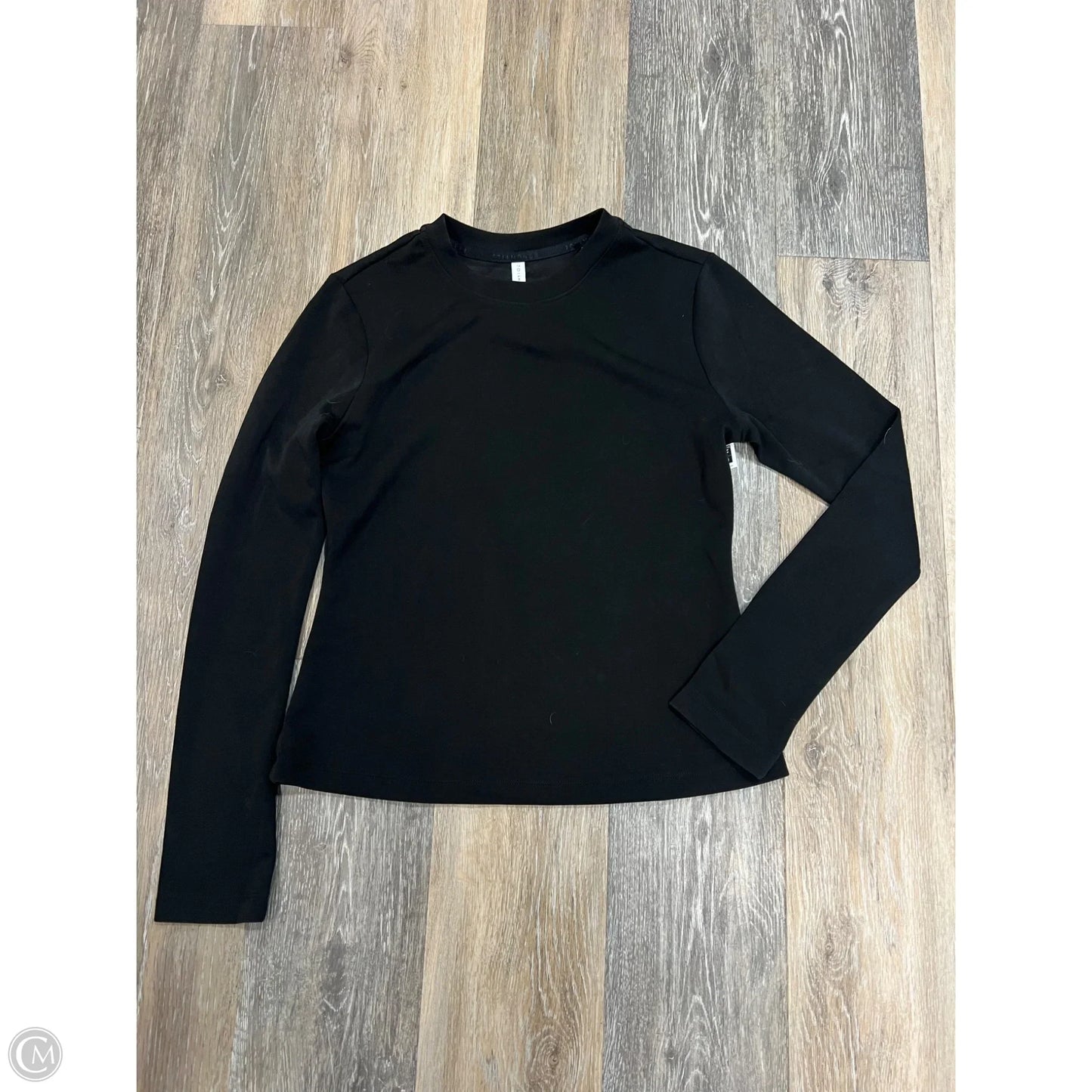 Athletic Top Long Sleeve By 7 Diamonds In Black, Size: M