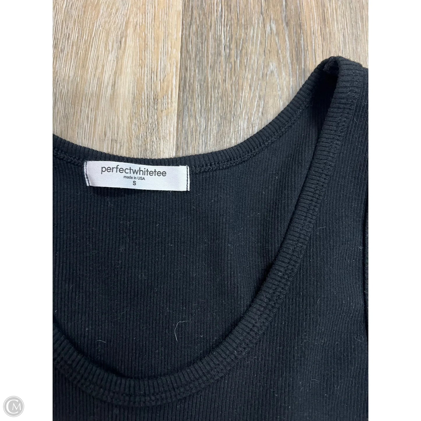 Tank Top By Perfect White Tee In Black, Size: S