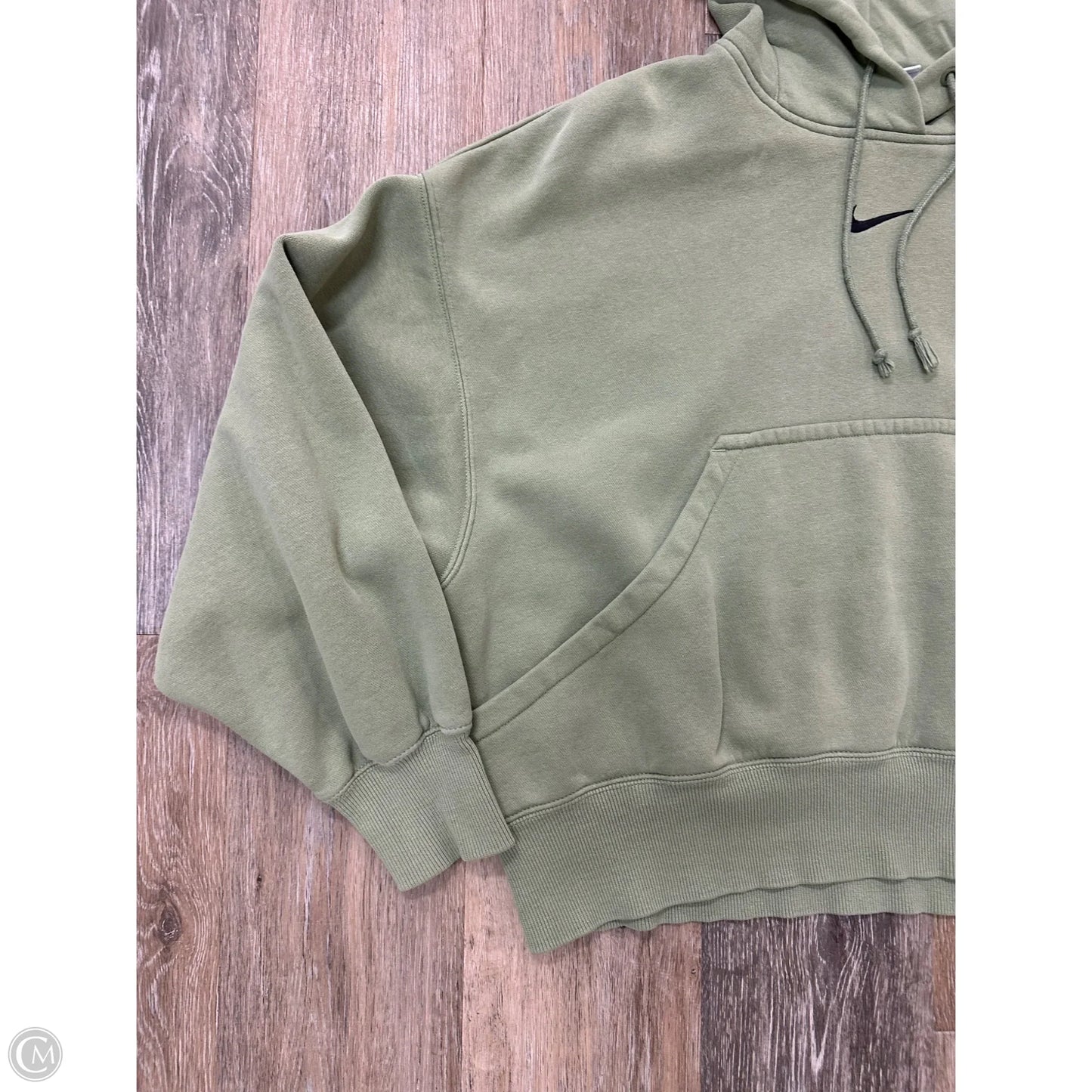 Athletic Sweatshirt Hoodie By Nike Apparel In Green, Size: Xs
