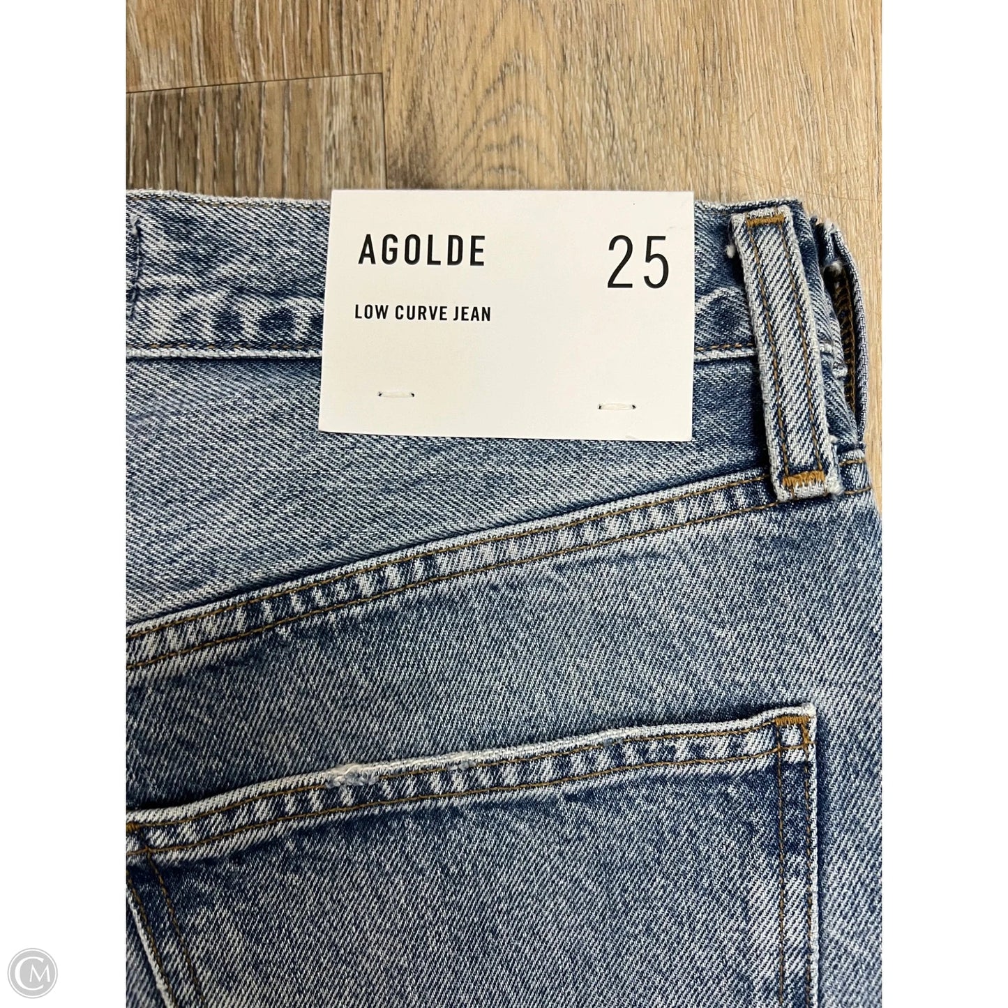 Jeans Wide Leg By Agolde In Blue Denim, Size: 1/25