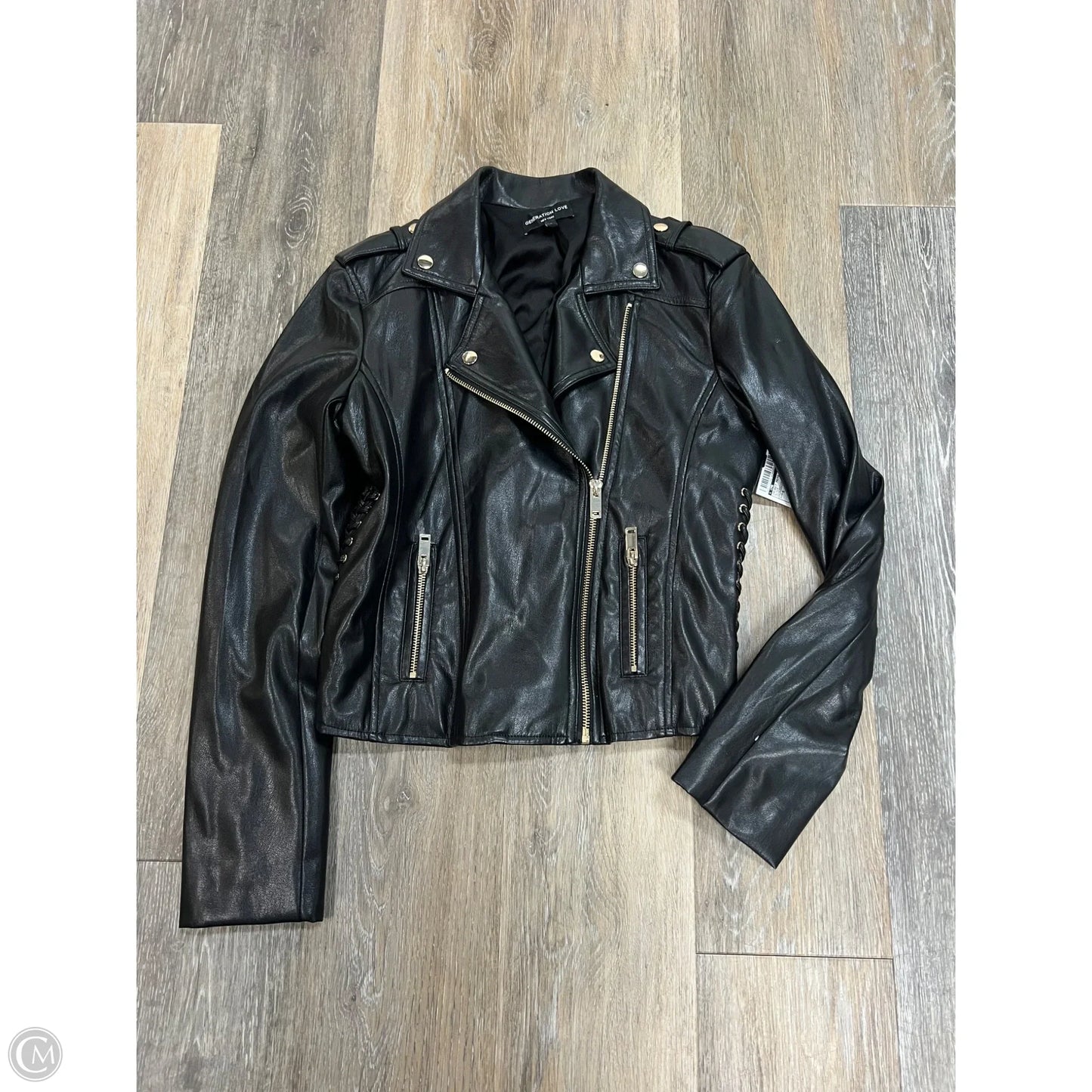 Jacket Moto By Generation Love In Black, Size: S