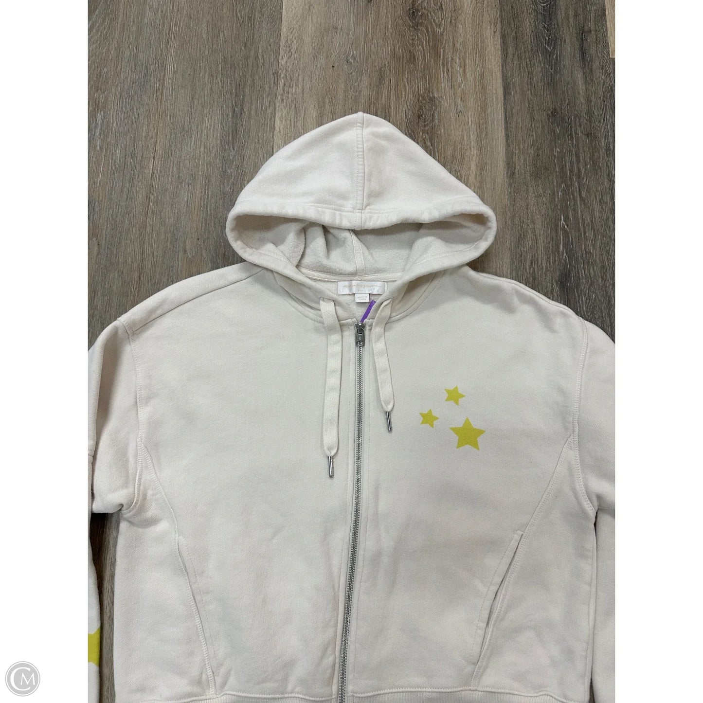 Athletic Sweatshirt Hoodie By Spiritual Gangster In White, Size: S