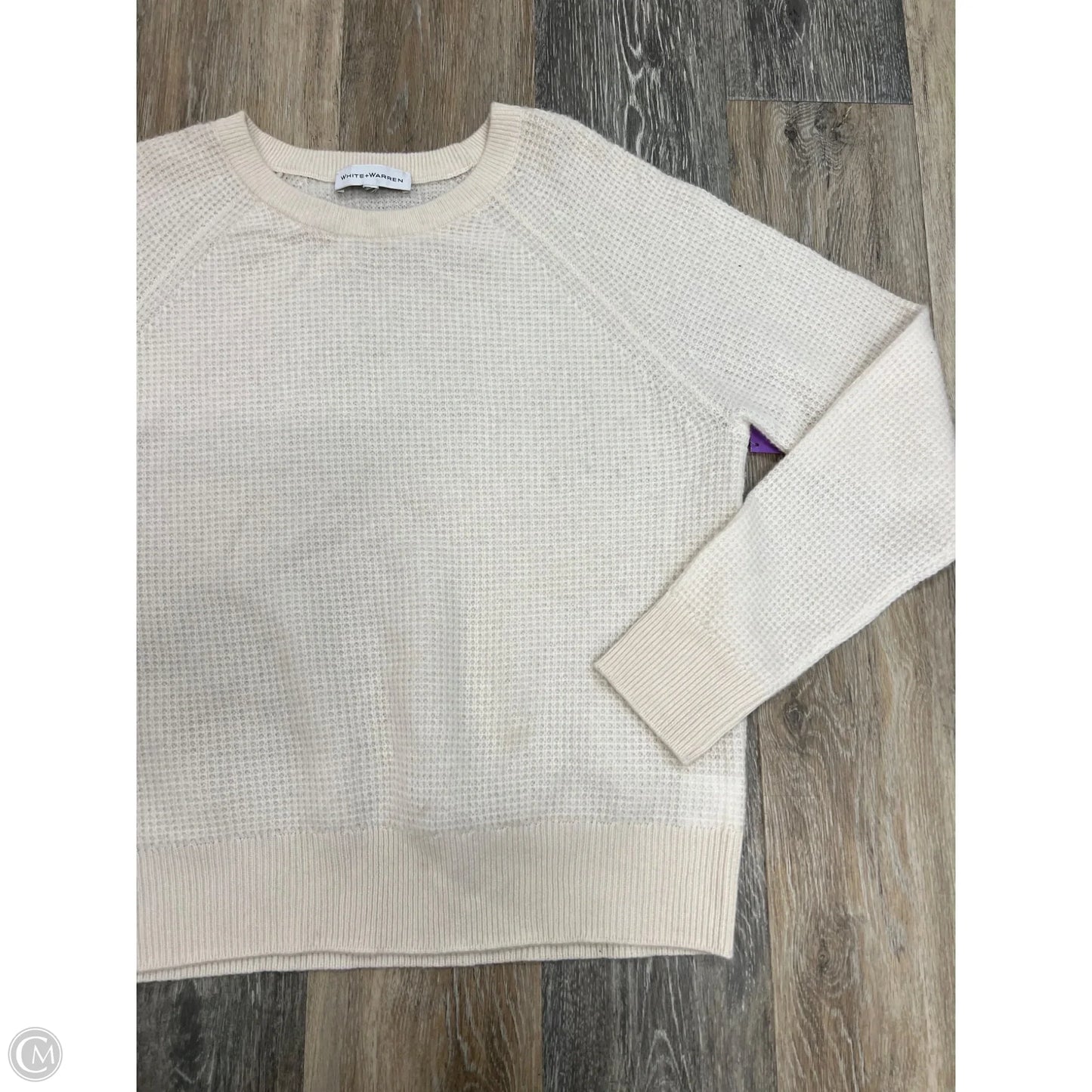 Sweater Cashmere By White And Warren In Cream, Size: M