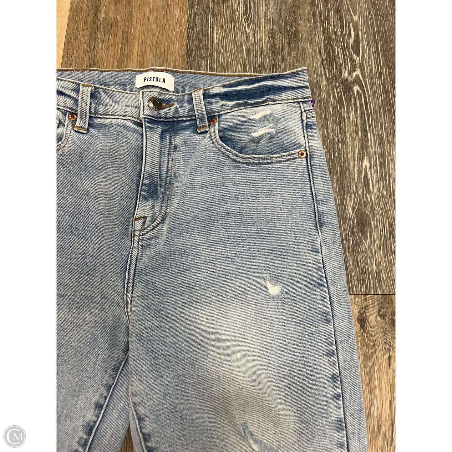 Jeans Straight By Pistola In Blue Denim, Size: 8/29