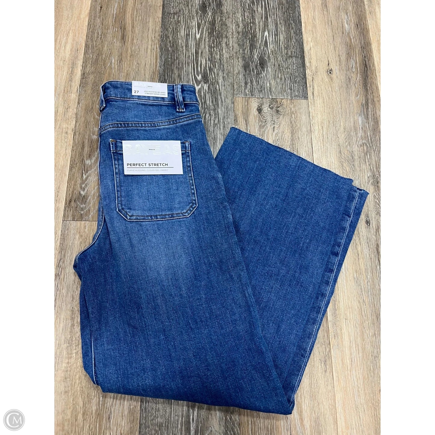 Jeans Straight By BAYEAS In Blue Denim, Size: 4/27