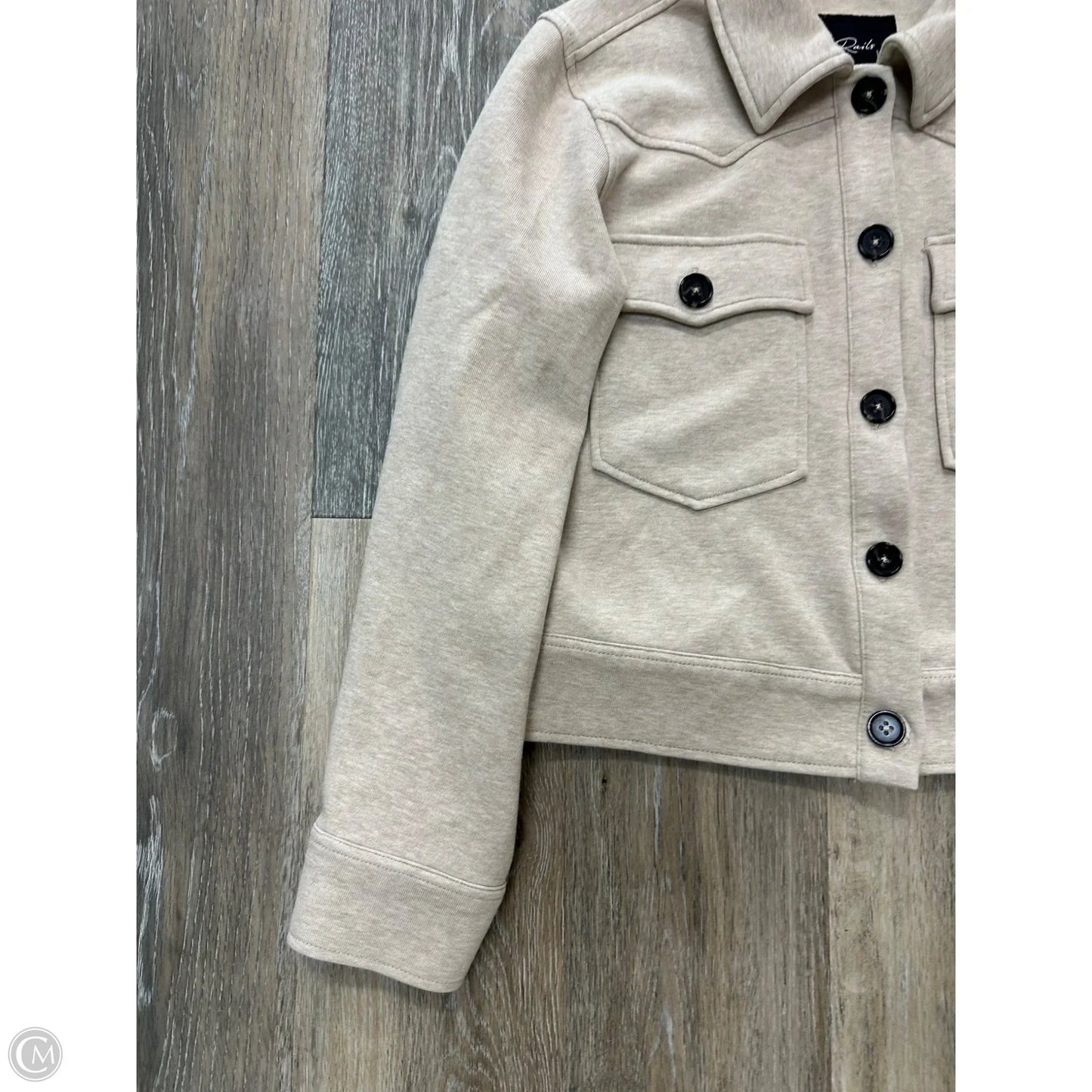 Jacket Shirt By Rails In Tan, Size: S