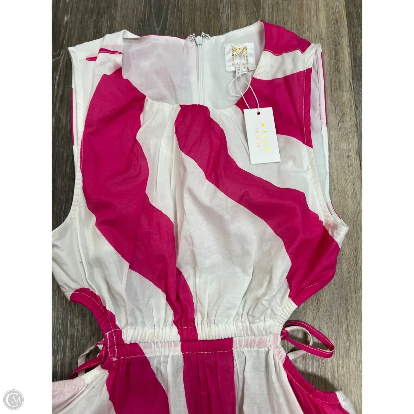 Dress Designer By Milly In Pink & White, Size: S