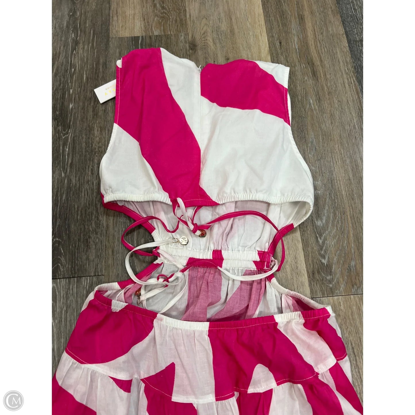 Dress Designer By Milly In Pink & White, Size: S