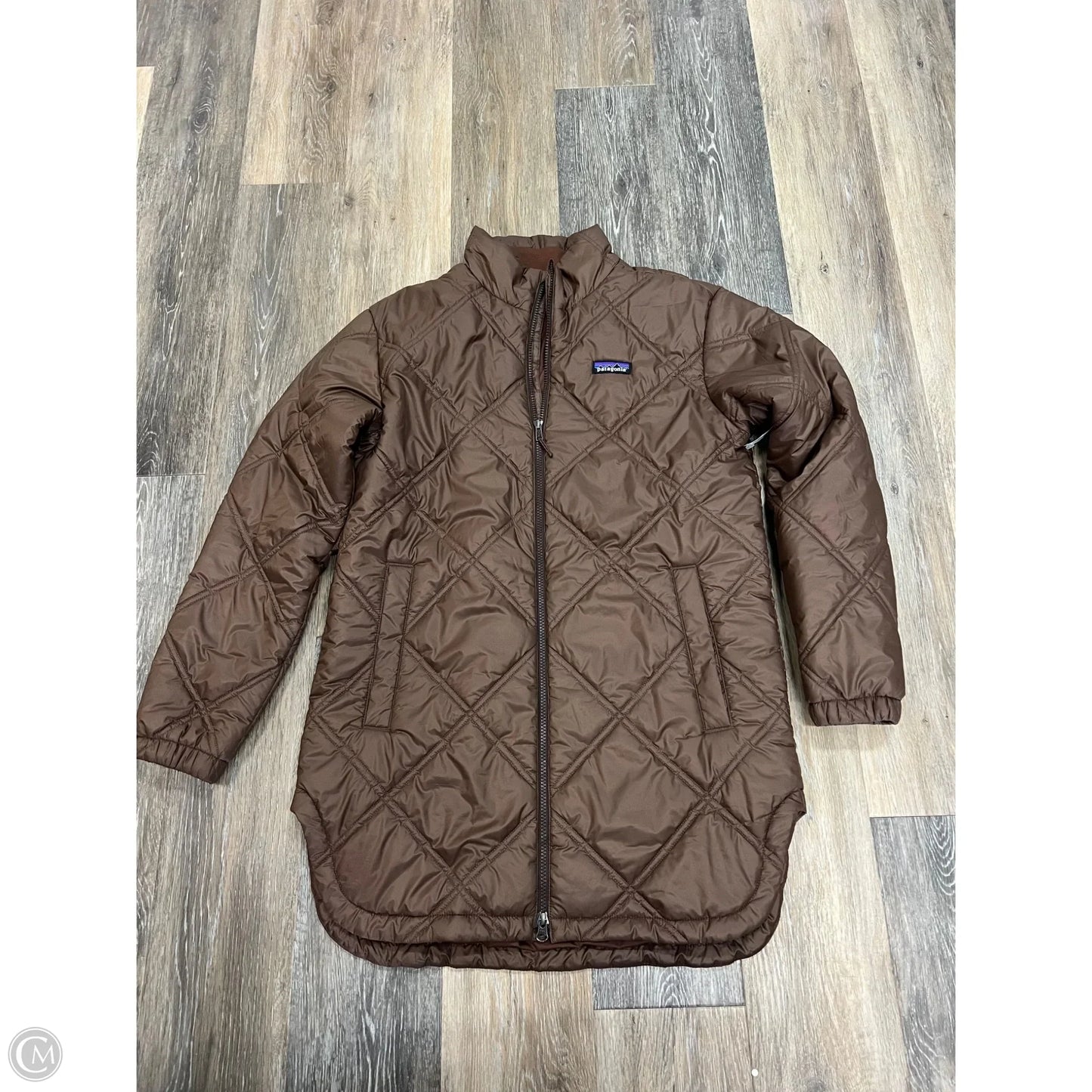 Jacket Puffer & Quilted By Patagonia In Brown, Size: M