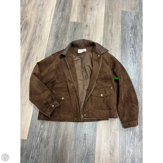 Jacket Moto By GALITA FASHION In Brown, Size: S