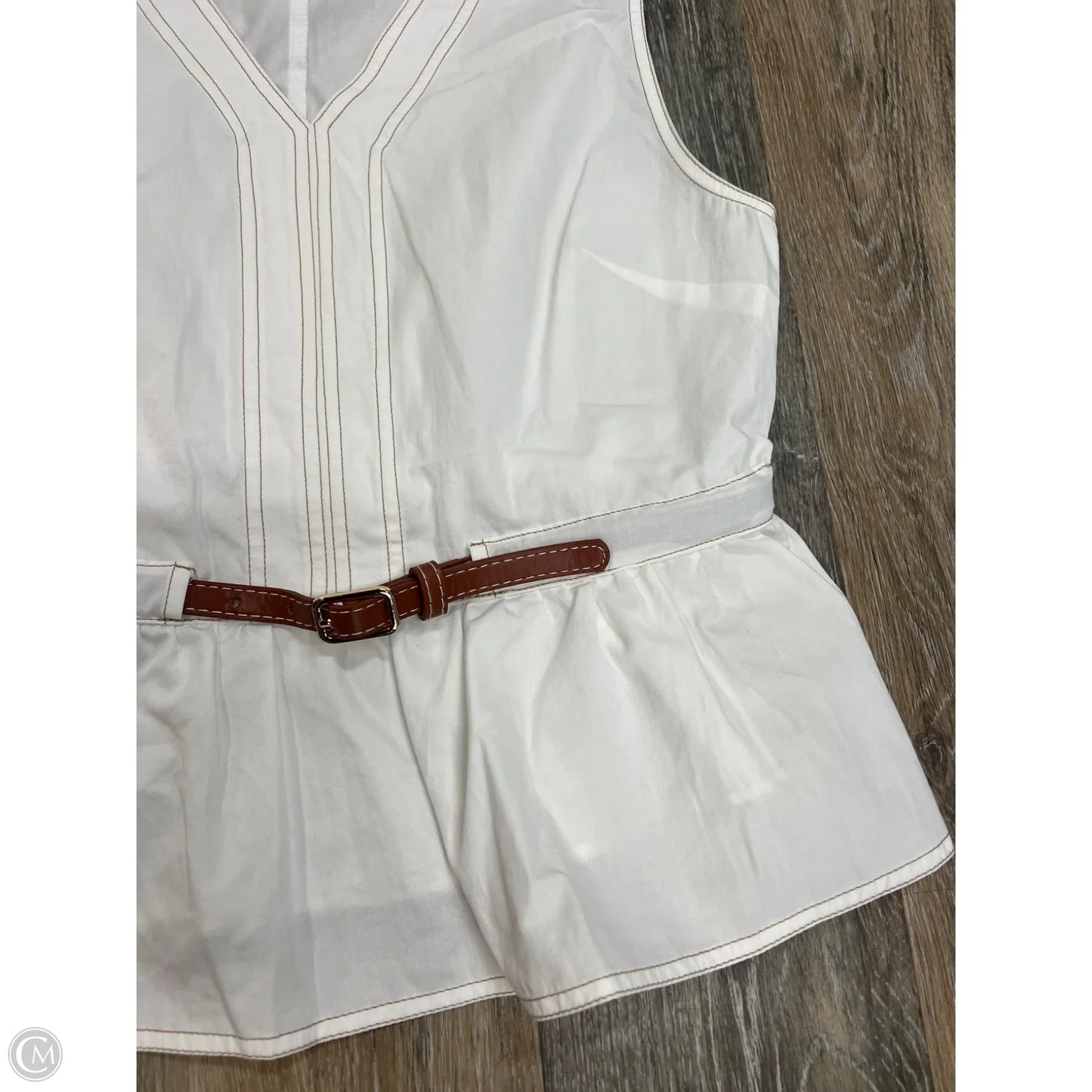 Top Sleeveless By In February In White, Size: L