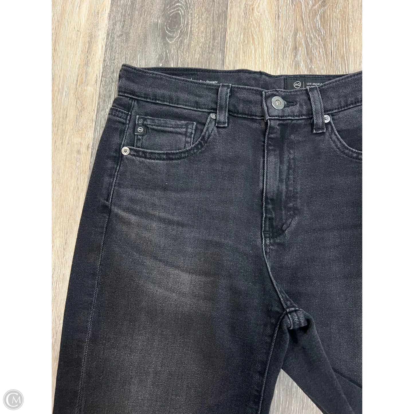 Jeans Straight By Adriano Goldschmied In Black Denim, Size: 0/24
