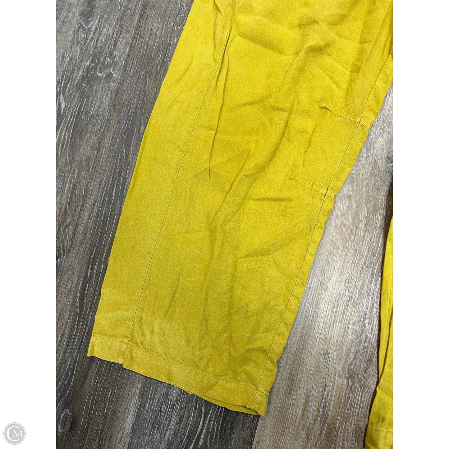 Pants Linen By Pilcro In Yellow, Size: S