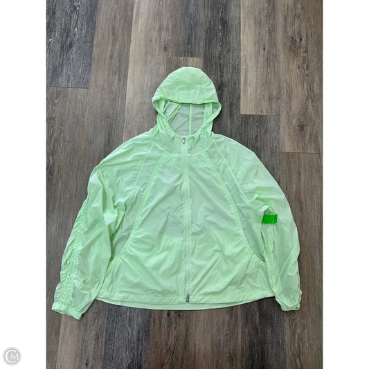 Athletic Jacket By Athleta In Green, Size: L