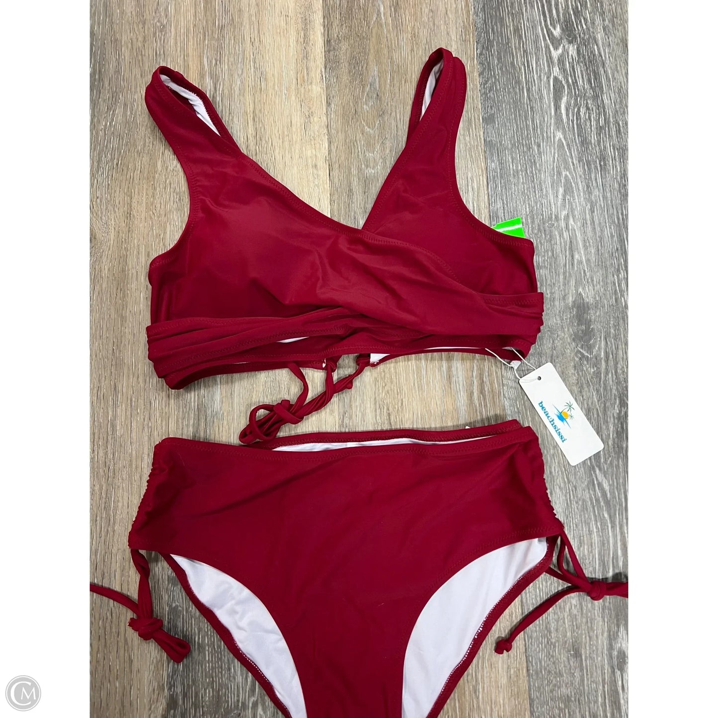 Swimsuit 2pc By Beachsissi In Red, Size: L