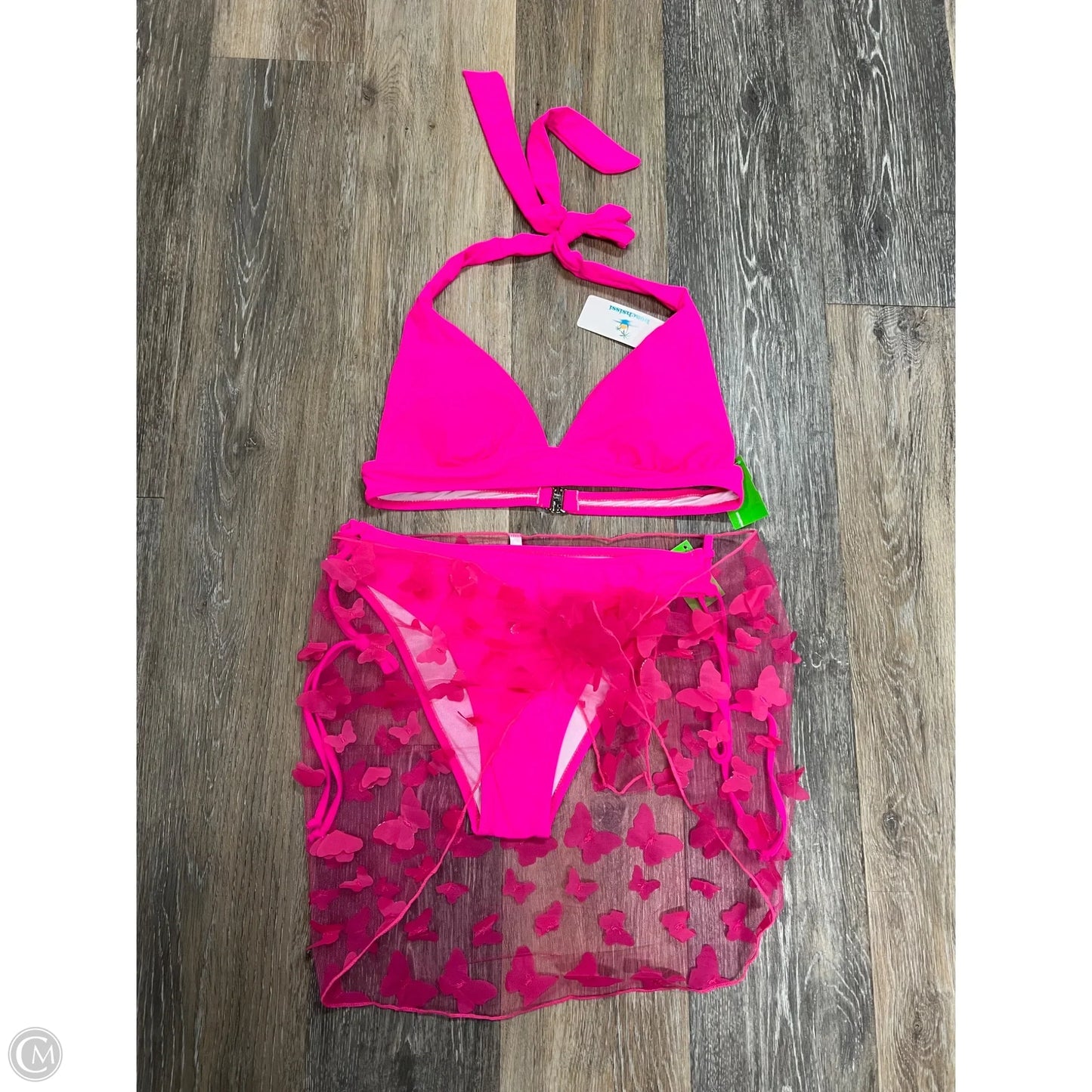 Swimsuit 3PC By Beachsissi In Pink, Size: M