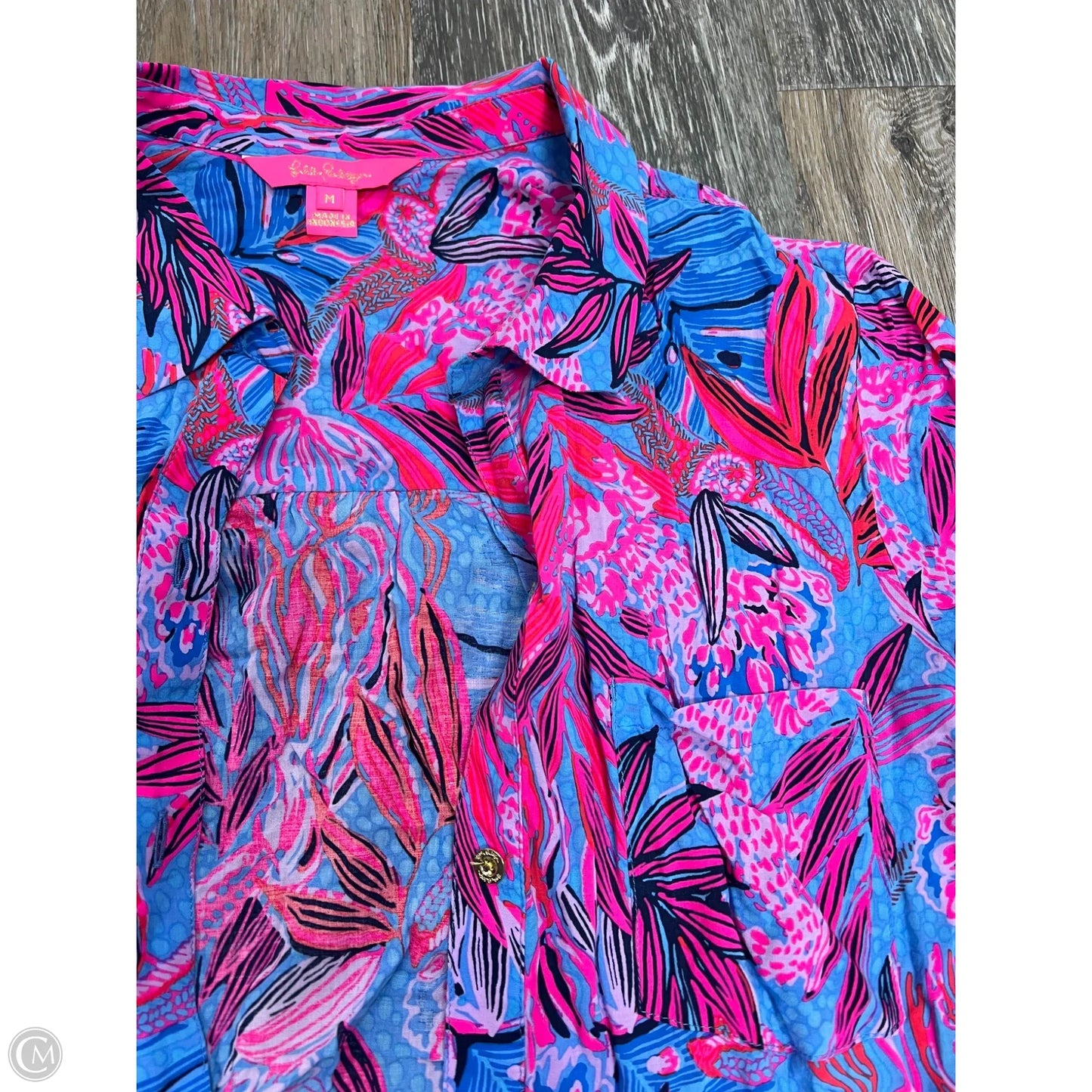 Swimwear Cover-up By Lilly Pulitzer In Tropical Print, Size: M