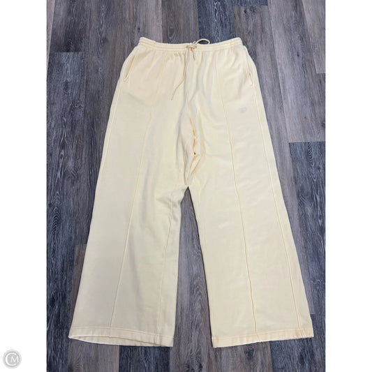 Athletic Pants By Pink In Yellow, Size: Xl