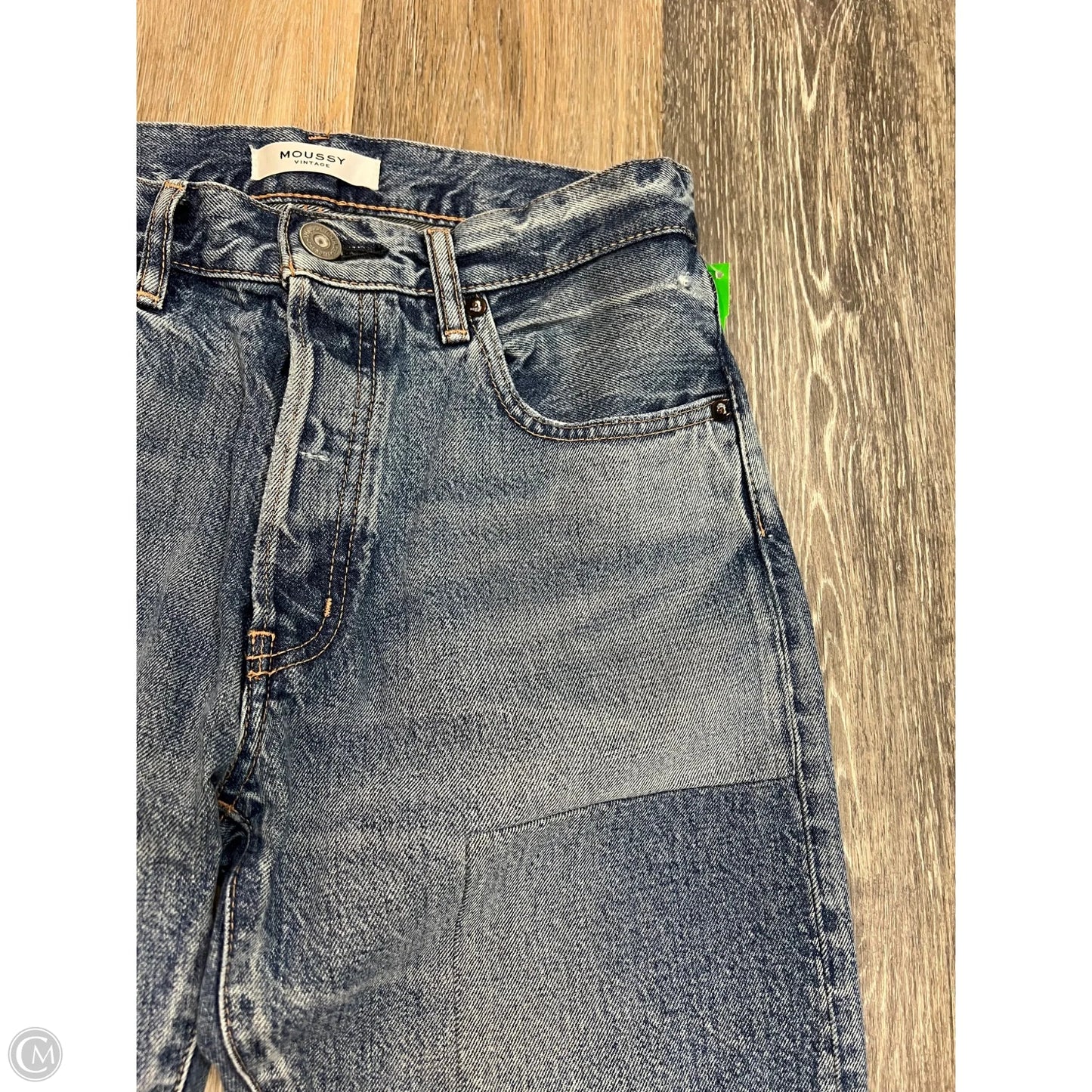 Jeans Straight By Moussy In Blue Denim, Size: 2/26