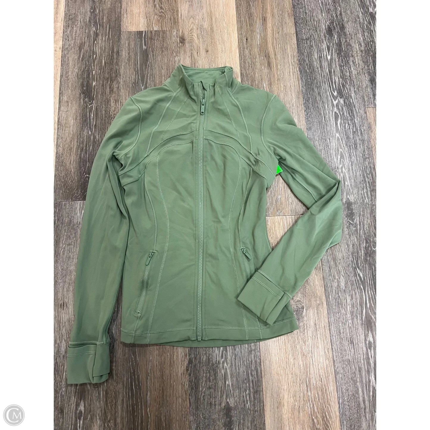 Athletic Jacket By Lululemon In Green, Size: 8