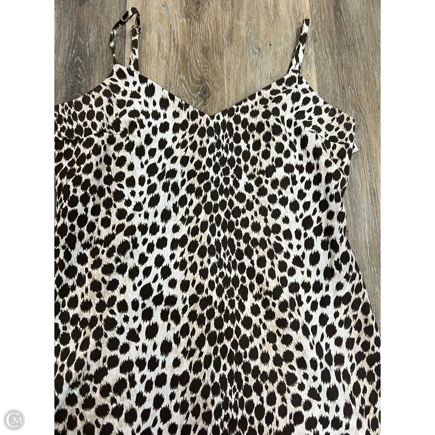 -Dress Party Midi By Club Monaco In Animal Print, Size: 8