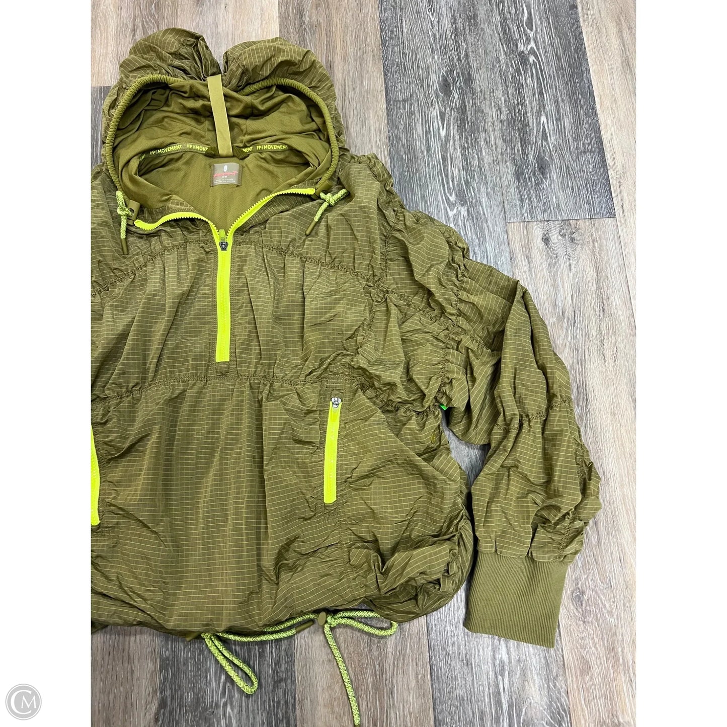 Athletic Jacket By Free People In Green, Size: M